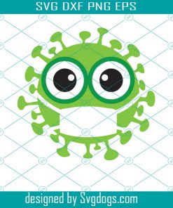 Virus SVG, Social Distancing Svg, Quarantine SVG ,Virus With Mask SVG