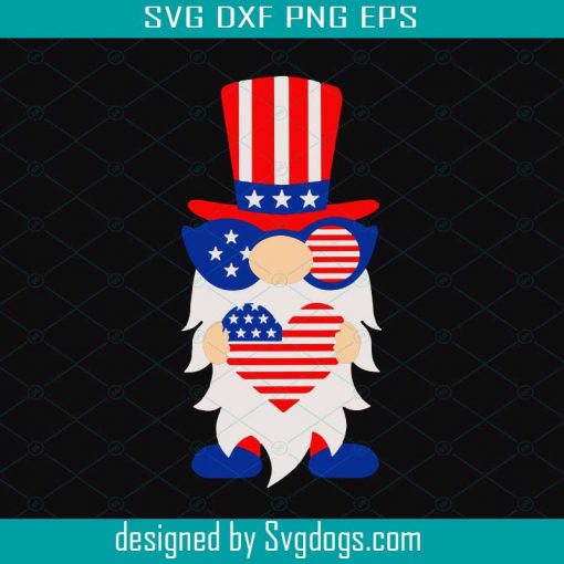 4th Of July Gnome Svg, Patriotic Gnome Svg, Gnomes Svg, 4th July Svg, independence Day Svg