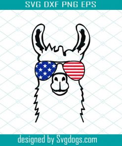 July 4th Llama SVG, Funny Llama svg, Fourth of July llama svg