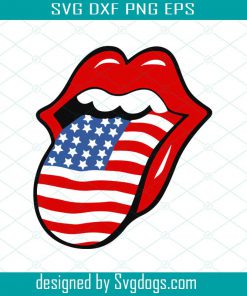 USA Lips SVG, Lips American Flag Svg, 4th Of July Svg, Usa Kiss Svg, America Lips Svg, Patriotic Day Svg