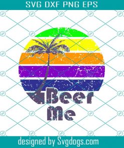 Beer Me Palm Tree SVG