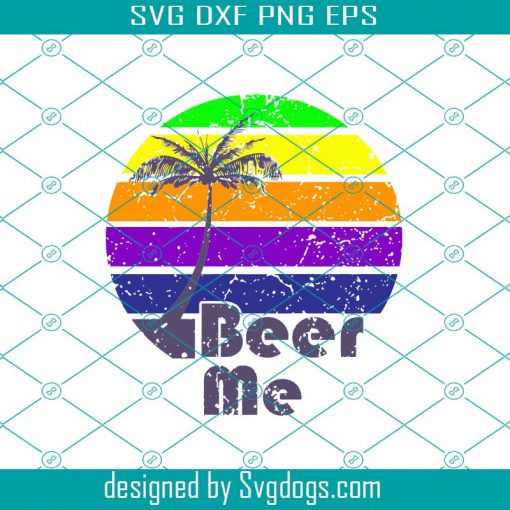 Beer Me Palm Tree SVG, Beer Me svg, Beer Summer Svg