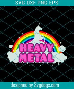 Heavy Metal Unicorn SVG
