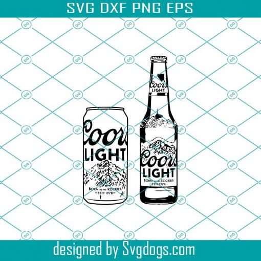 Coors Light Beer Bottle and Can SVG, Coors Light SVG, Beer svg