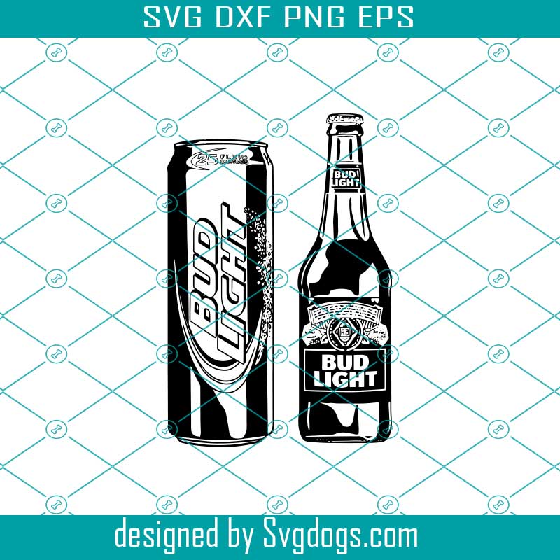 Download Svg Bud Light Bottle And Can Alcohol Beer Svg Svgdogs