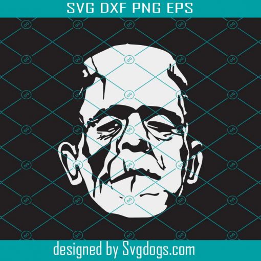 Frankenstein svg, frankenstein silhouette, monster svg