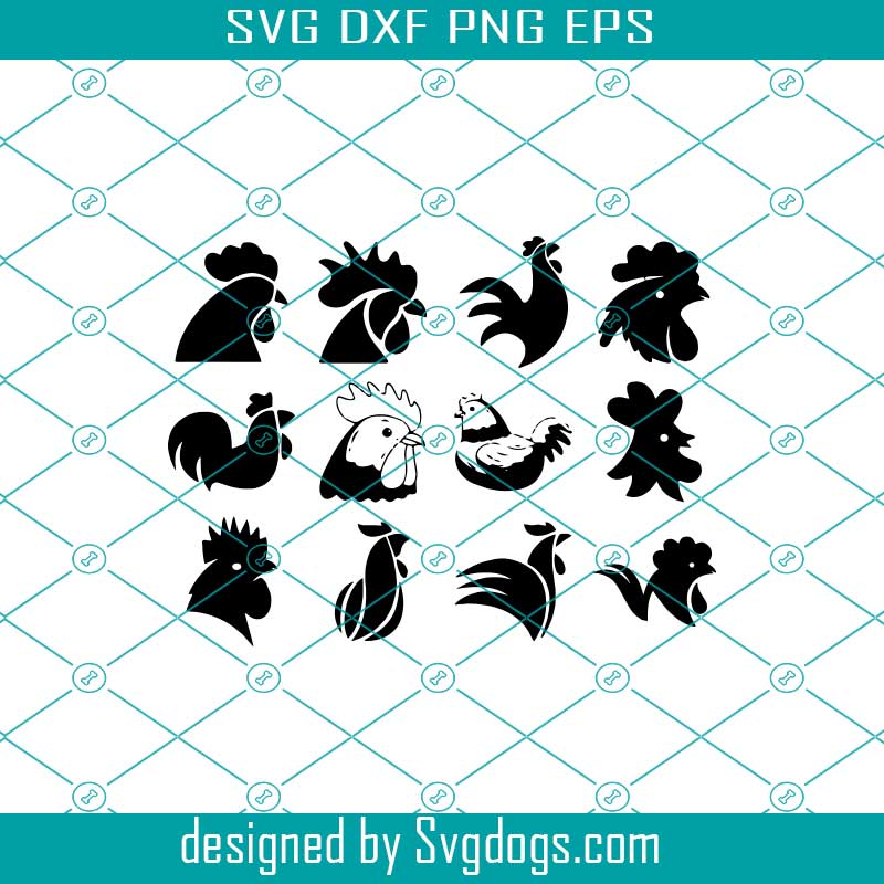 Download Chicken Head Svg Chicken Head Silhouette Svgdogs