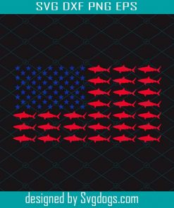 Shark usa flag svg, shark svg, usa svg, American Flag, Fourth of July SVG, 4th of July Svg
