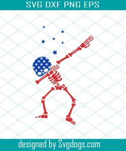 Usa Dabbing Skeleton Svg, Fourth Of July Svg, 4th Of July Svg, Patriotic Svg, Merica Svg