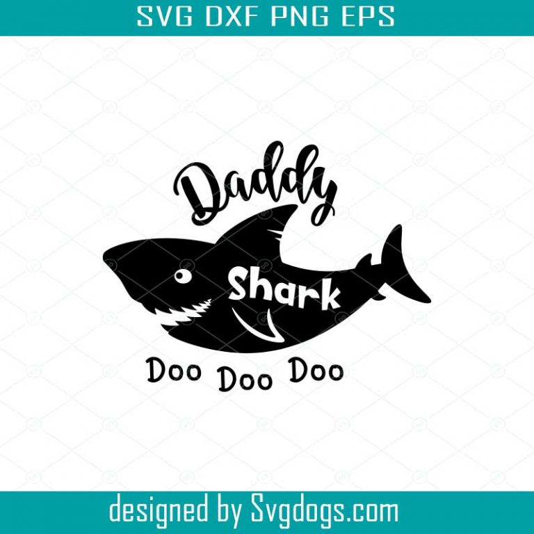 Free Free 269 Daddy Shark Svg Black And White SVG PNG EPS DXF File