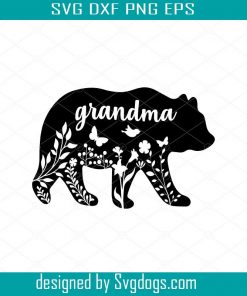 Grandma bear svg, The bear svg