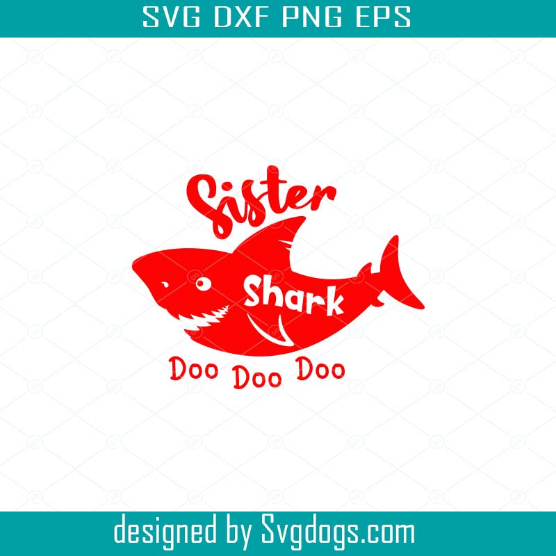 Baby Sister Shark SVG