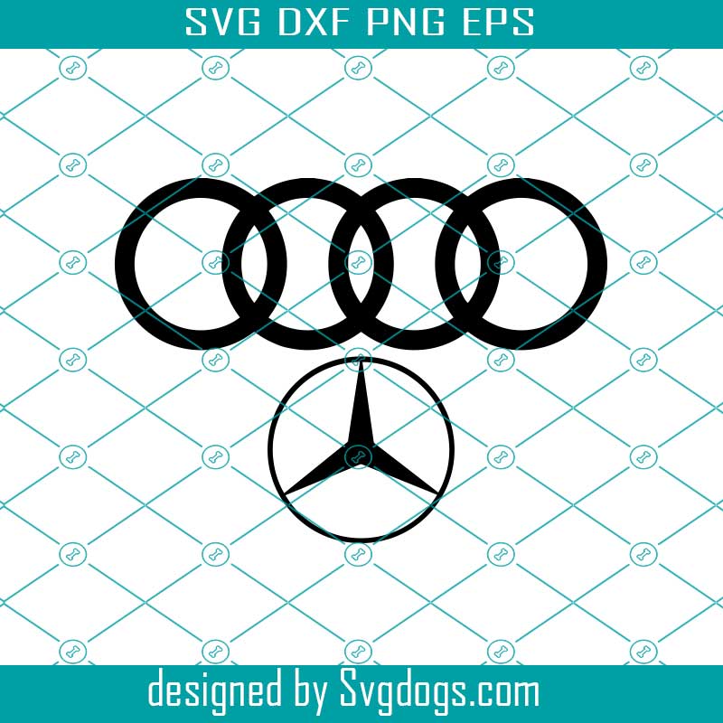 Audi Mercedes Car Logo Svg, Mercedes Svg, Audi Svg