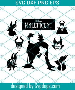 Maleficent SVG, Maleficent silhouette, Evel queen svg