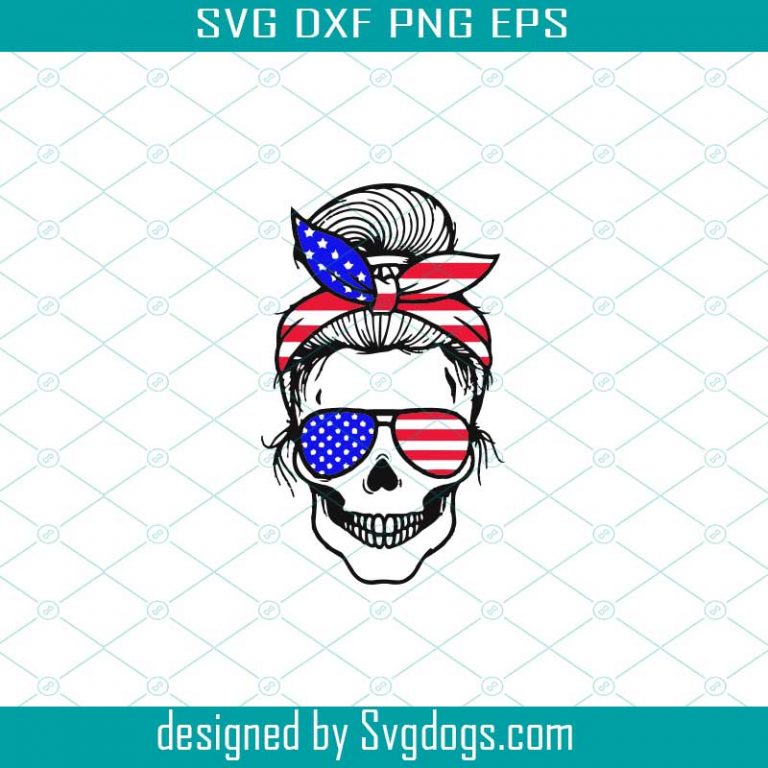 Download American Skull Mom Svg - SVGDOGS