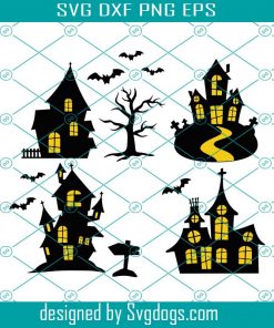 Haunted House Halloween Cuttable svg,  Halloween  Svg