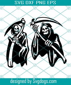 Grim Reaper Halloween Cuttable svg, Halloween Svg