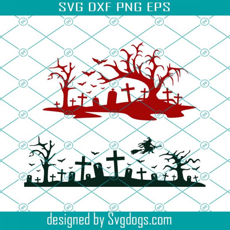 Halloween Graveyard Scary Cuttable Svg, Halloween Svg