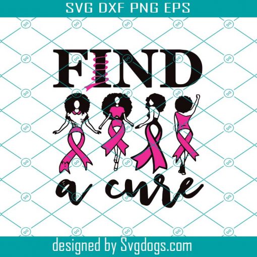 Find A Cure Svg, Breast Cancer Svg