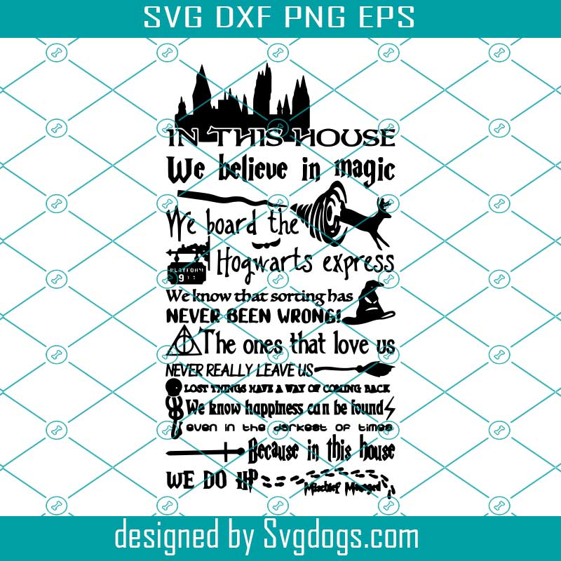 Download In this house svg, Harry Potter SVG, Hogwarts svg - SVGDOGS