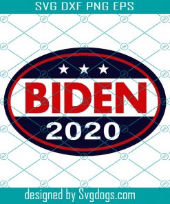Oval Shaped Campaign Magnet svg, Biden 2020 svg, Joe Biden Democrat President svg,Magnetic Bumper Sticker svg
