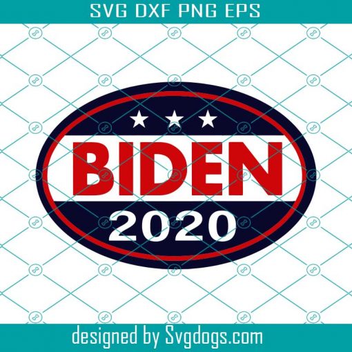 Oval Shaped Campaign Magnet svg, Biden 2020 svg, Joe Biden Democrat President svg,Magnetic Bumper Sticker svg