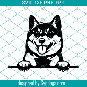 Shiba Inus Peeking Smiling Dog Svg, Animal Pet Svg, Dog Svg