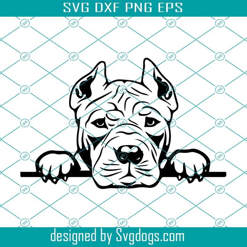 Download Dog Peeking American Pitbull Peeking Face Dog Animal Peeking Pet Dog Pet Cricut Files American Pitbull Svg Silhouette Cut File Card Making Stationery Craft Supplies Tools Vadel Com