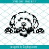 Pekingese Svg, Peeking Smiling Dog Svg, Breed Animal Pet Puppy Svg, Paw Canine Pedigree Design Logo Svg