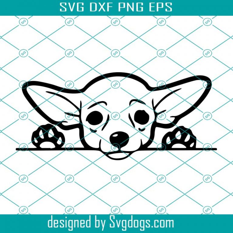 Peeking Smiling Dog Breed Animal Pet svg - SVG EPS DXF PNG Design