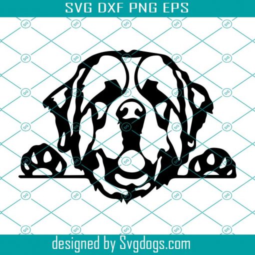 Peeking Smiling Dog Svg, Breed K-9 Animal Pet Puppy Svg, Paw Canine Pedigree Svg