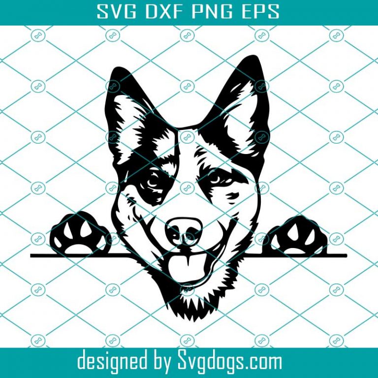 Peeking Smiling Dog Breed Animal Pet Puppy svg - SVG EPS DXF PNG Design