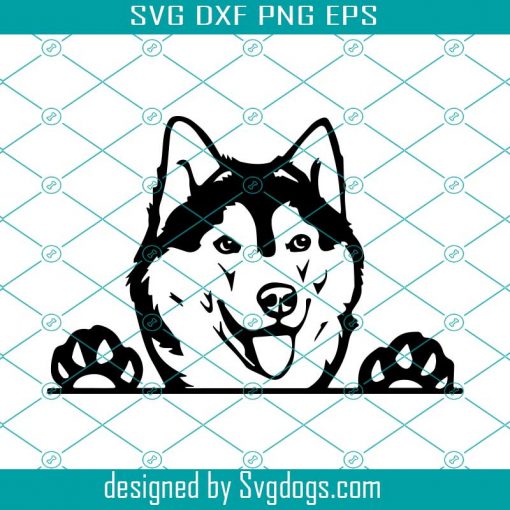 Husky Dog Svg,  Animal Pet Puppy Paw Svg, Dog Svg