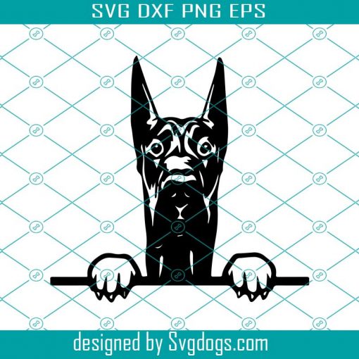 Doberman Dog Svg, Animal Pet Puppy Paw Svg, Animal Svg