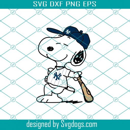 Snoopy New York Yankees, New York Yankees Svg