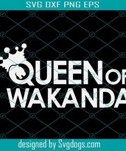 Queen of Wakanda emblem Svg