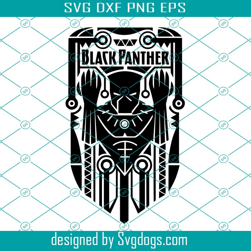 Black Panther Tribal Logo Svg, Black Panther Svg, Black Panther Rest In Peace Svg