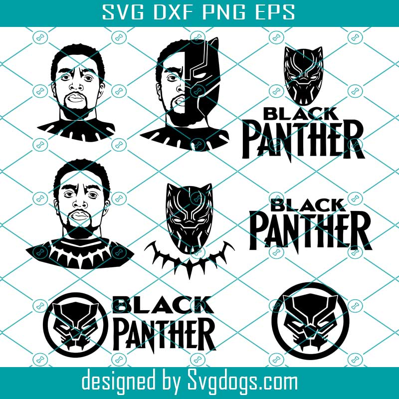 Chadwick Boseman Black Panther Svg, Superhero Svg, Black Panther Svg