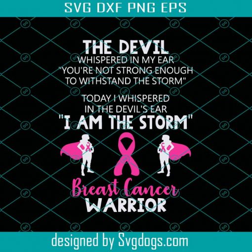 Breast Cancer Warrior SVG, Personalised Svg, Breast Cancer SVG