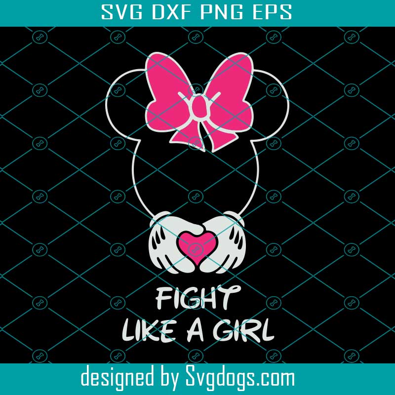 Fight Like A Girl Disney, Breast Cancer SVG Fight Like A Girl Disney, Breast Cancer SVG