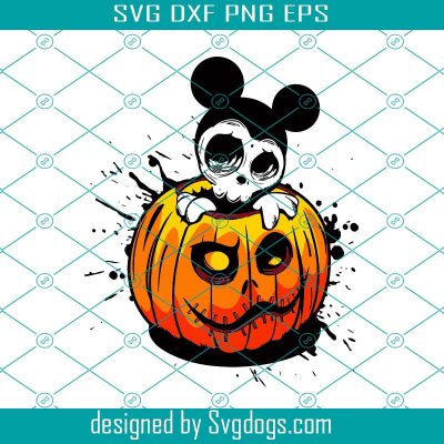 Halloween Mickey Svg, Disney Svg, Pumpkin Svg