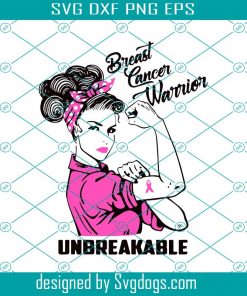 Girl breast cancer warrior Svg, Breast Cancer Svg