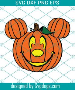 Pumpkin mickey Halloween svg, Disney svg