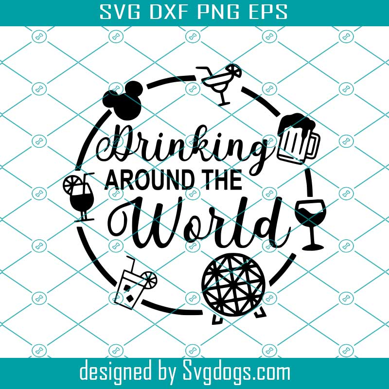 Disney drinking around the world svg - SVGDOGS