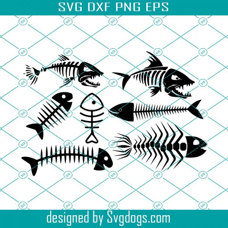 Download Fish bones svg, fish skeletons svg - SVGDOGS