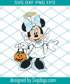 Minnie Angel Halloween svg, Disney svg
