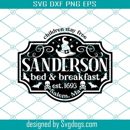 Sanderson Bed and Breakfast Sign Svg