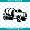 Dump Truck 2 Concrete Tonka Mack Cement Concrete Mixer Truck Mason Equipment svg