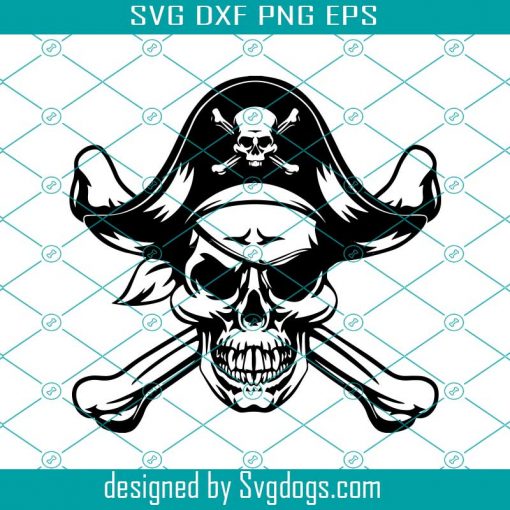 Pirate Skull Svg, Sailor Cap Svg, Crossbone Sword Piracy Ship Svg, Bones Headwear Raider Svg, Criminal svg