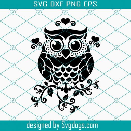 Owl Svg, Animal Svg, Owl Mandala SVG, Owl Zentangle SVG